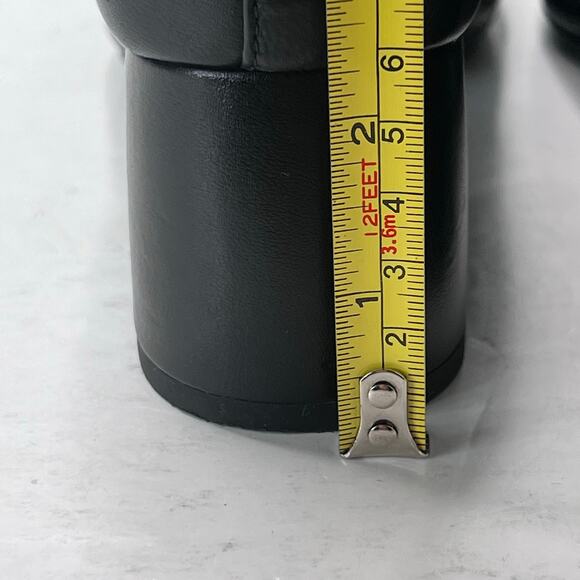 Vionic Carmel Leather Slip On Chunky Heel Pump Black Women's 7M Light Wear - Picture 8 of 10